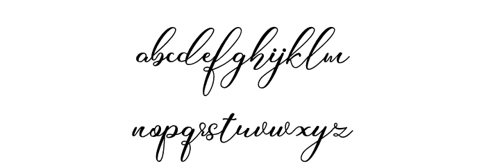 Harlfiney Font LOWERCASE