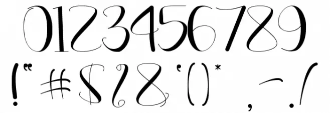 Harliva Font OTHER CHARS