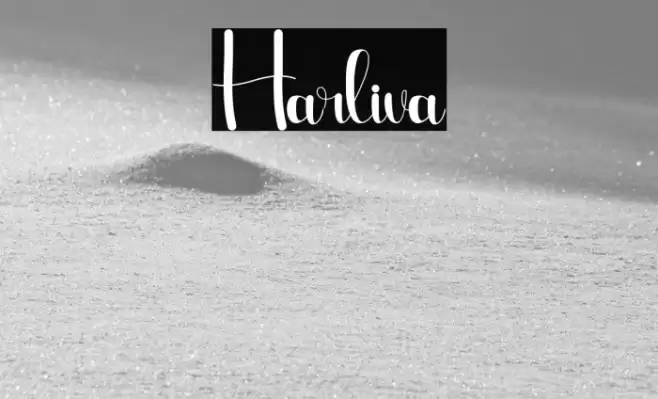 Harliva Font examples
