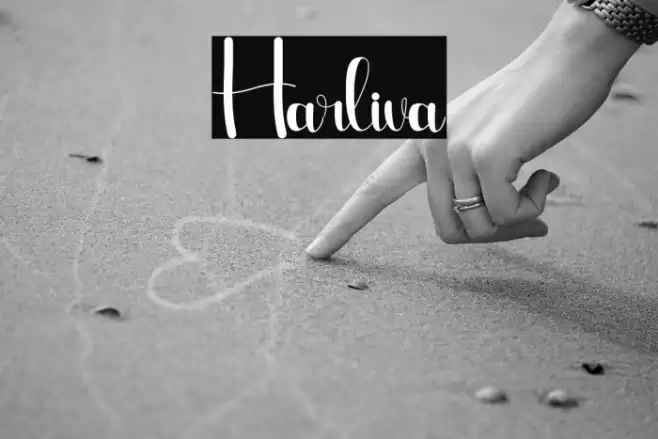 Harliva Font examples