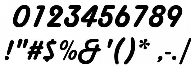 Harlow Solid Italic Font OTHER CHARS