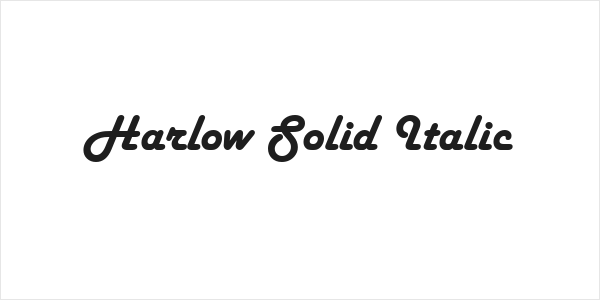 Harlow Solid Italic Logo