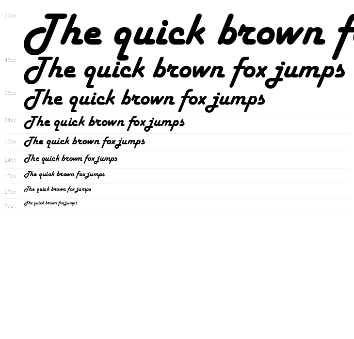 Harlow Solid Italic Waterfall