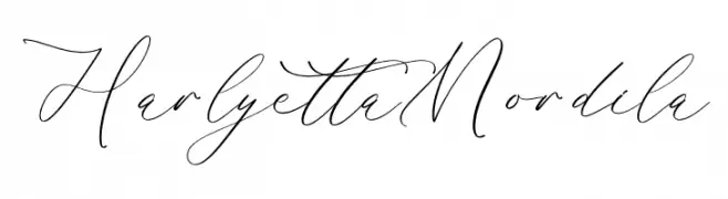 Harlyetta Mordila  Descarca Fonturi Gratis