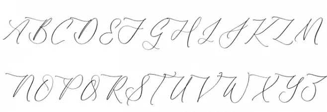 Harlyetta Mordila Font UPPERCASE