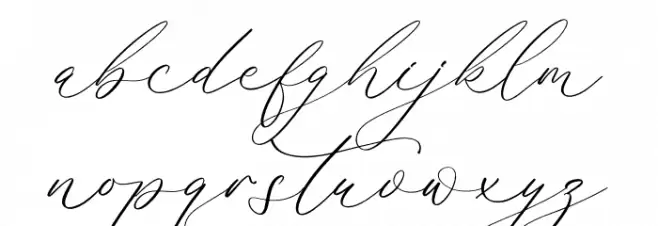 Harlyetta Mordila Font LOWERCASE