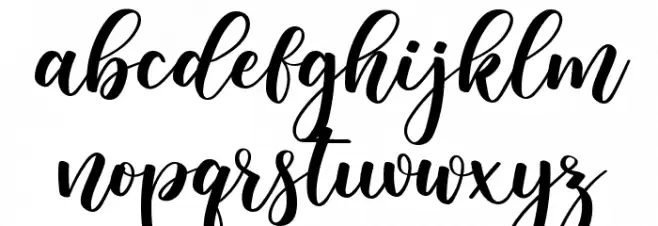 Harlyna फ़ॉन्ट लोअरकेस