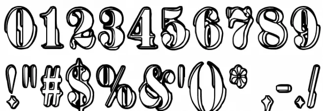 Harmaa Perkele Font OTHER CHARS