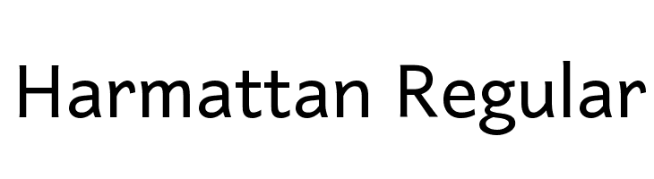 Harmattan Regular  Free Fonts Download