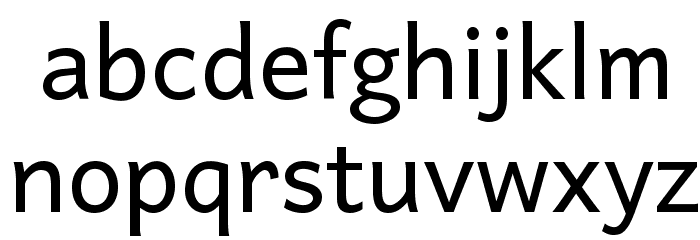Harmattan Regular Font LOWERCASE