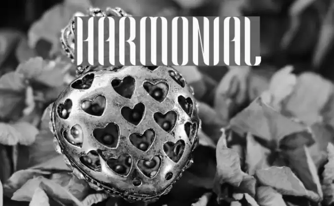 Harmonial Font examples