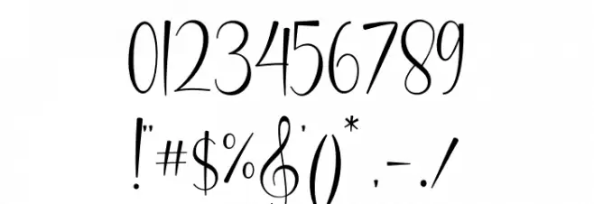 Harmonica Font OTHER CHARS