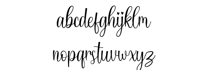 Harmonica Font LOWERCASE