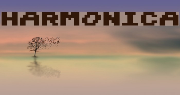Harmonica Font examples