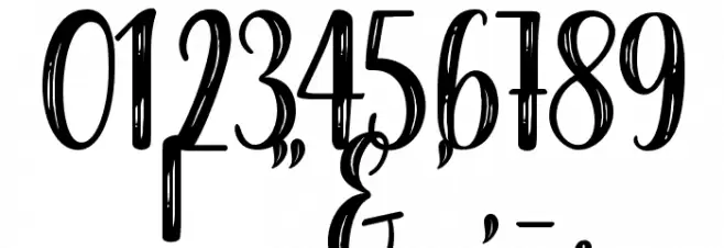 Harmonious Calendar Font OTHER CHARS