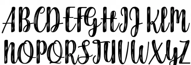 Harmonious Calendar Schriftart Groß