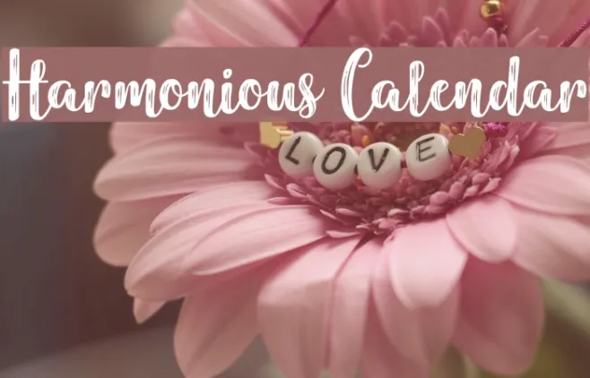 Harmonious Calendar Example 2