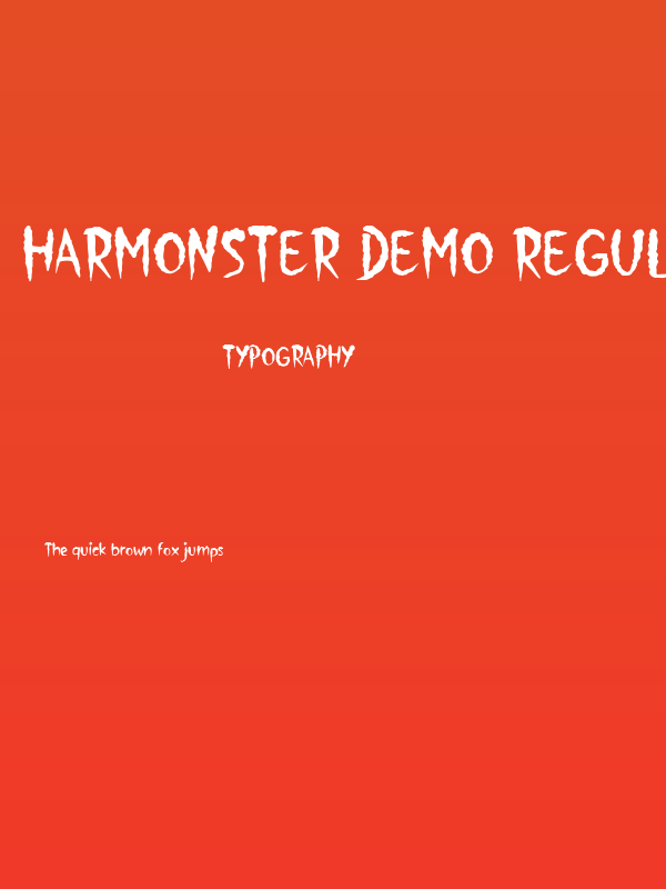 Harmonster Demo Regular Poster