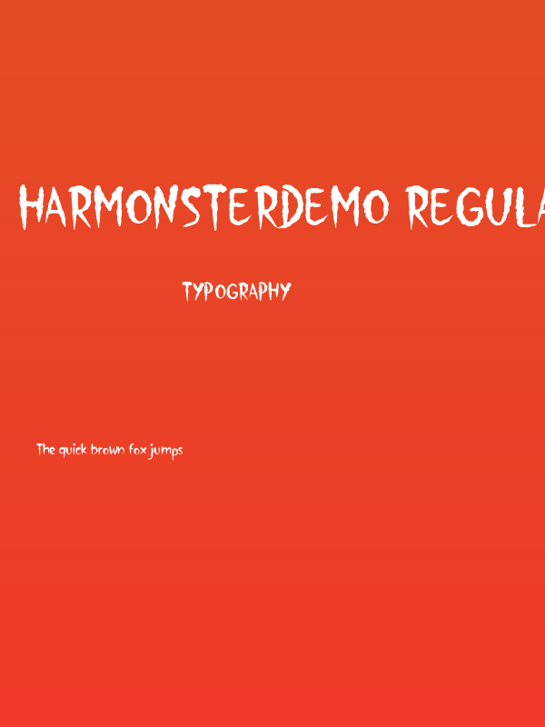 HarmonsterDemo-Regular Poster