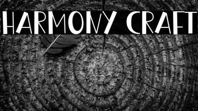 Harmony Craft フォント examples