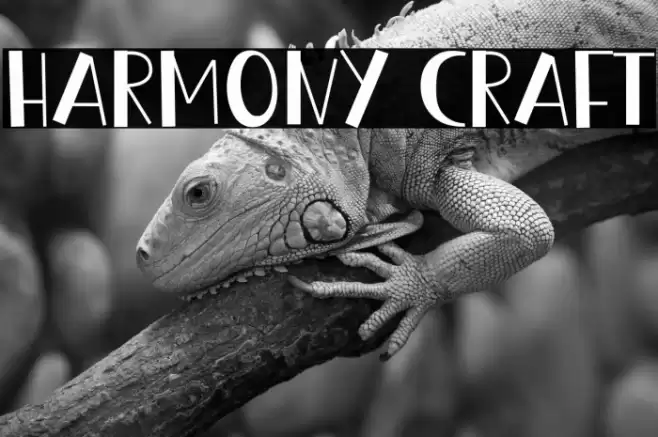 Harmony Craft フォント examples