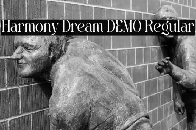 Harmony Dream DEMO Regular फ़ॉन्ट examples