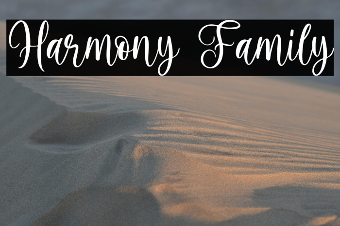 Harmony Family Example 3