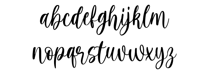 Harmony Family Font LOWERCASE