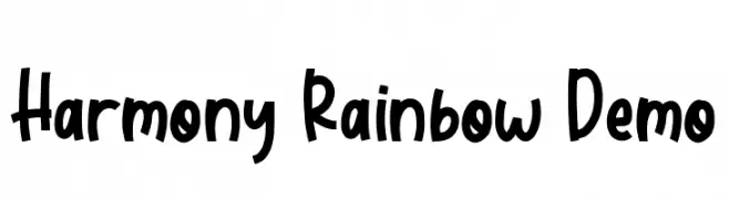 Harmony Rainbow Demo  Frei Schriftart Herunterladen