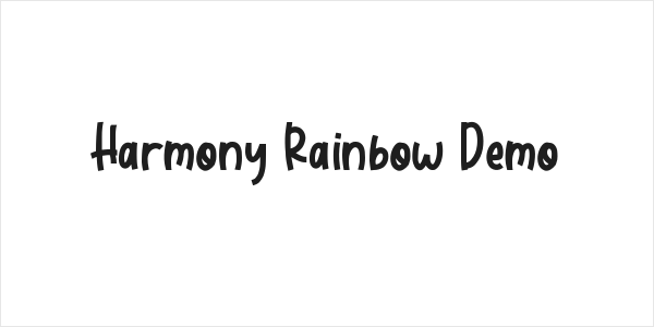 Harmony Rainbow Demo Logo