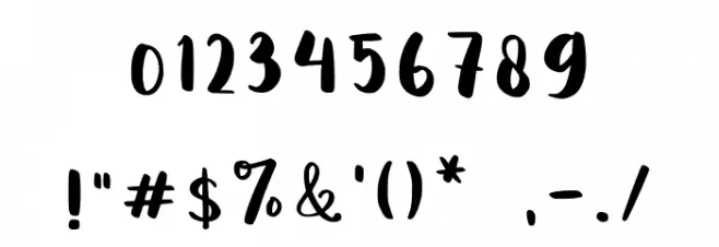 Harmony Font OTHER CHARS