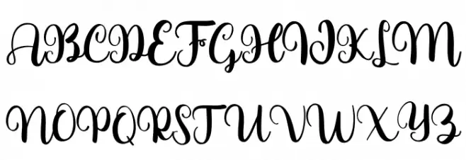 Harmony Schriftart Groß