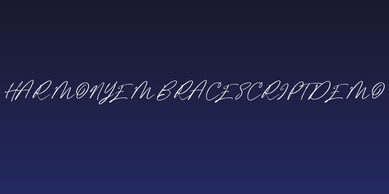 HarmonyEmbraceScriptDemo Social Header
