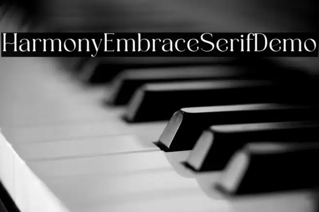 HarmonyEmbraceSerifDemo Font examples