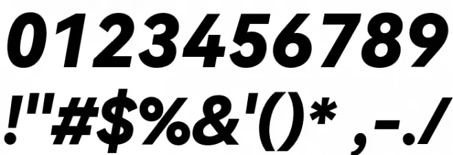 HarmonyOS Sans Black Italic Font OTHER CHARS