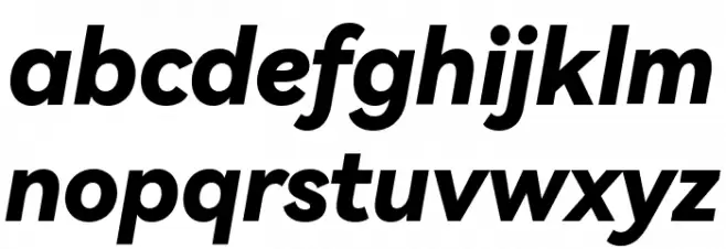 HarmonyOS Sans Black Italic フォント 小文字