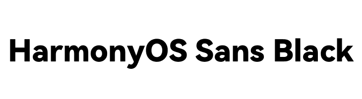 HarmonyOS Sans Black  Free Fonts Download