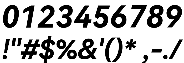 HarmonyOS Sans Bold Italic Font OTHER CHARS