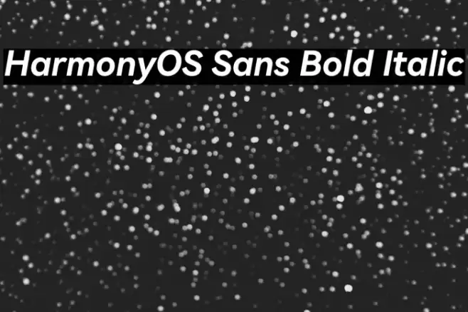 HarmonyOS Sans Bold Italic Font examples