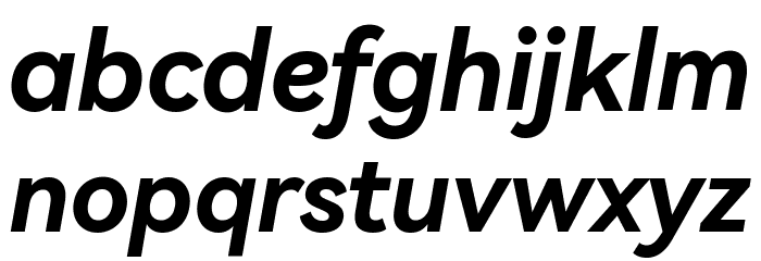 HarmonyOS Sans Bold Italic Font LOWERCASE