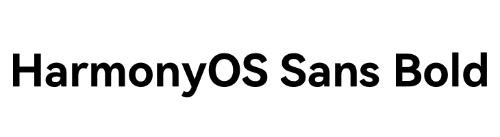 HarmonyOS Sans Bold  免费字体下载