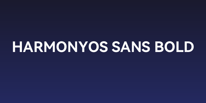 HarmonyOS Sans Bold Social Header