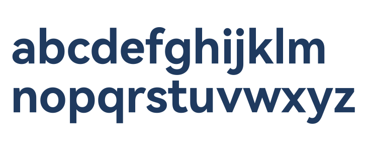 HarmonyOS Sans Bold Lowercase