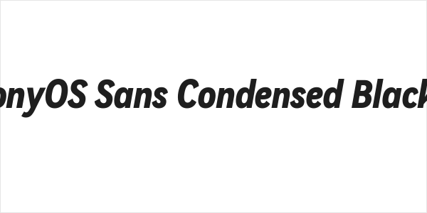 HarmonyOS Sans Condensed Black Italic Logo