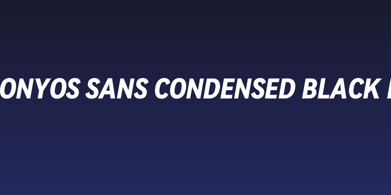 HarmonyOS Sans Condensed Black Italic Social Header