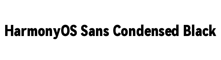HarmonyOS Sans Condensed Black  لخطوط تنزيل