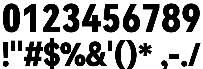 HarmonyOS Sans Condensed Black Font OTHER CHARS