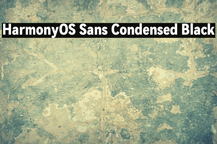 HarmonyOS Sans Condensed Black Example 1