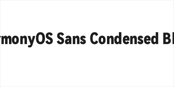 HarmonyOS Sans Condensed Black Logo