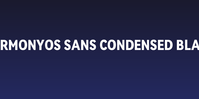 HarmonyOS Sans Condensed Black Social Header